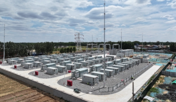 中电冠县100MW200MWh独立储能电站项目并网送电成功